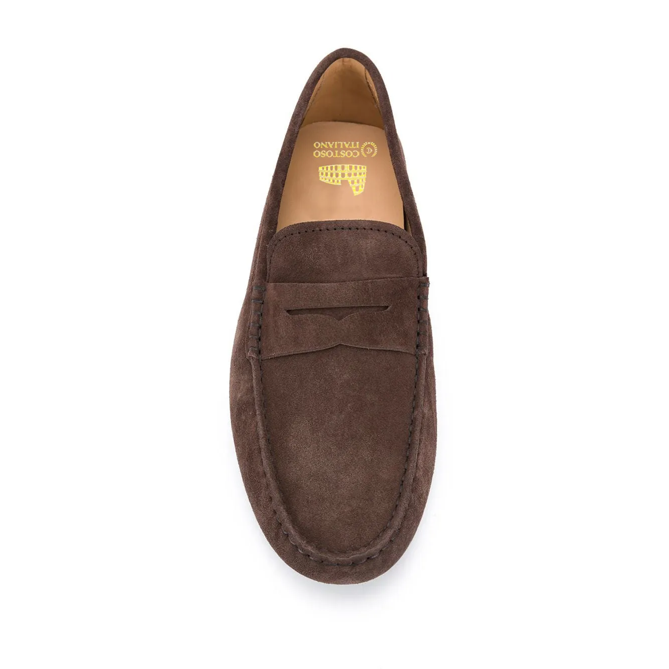 Brown Suede Alcalde Penny Driving Loafers sold by Costoso Italiano product image thumbnail 3