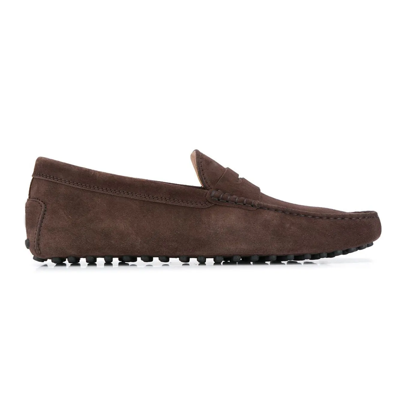 Brown Suede Alcalde Penny Driving Loafers sold by Costoso Italiano product image thumbnail 4