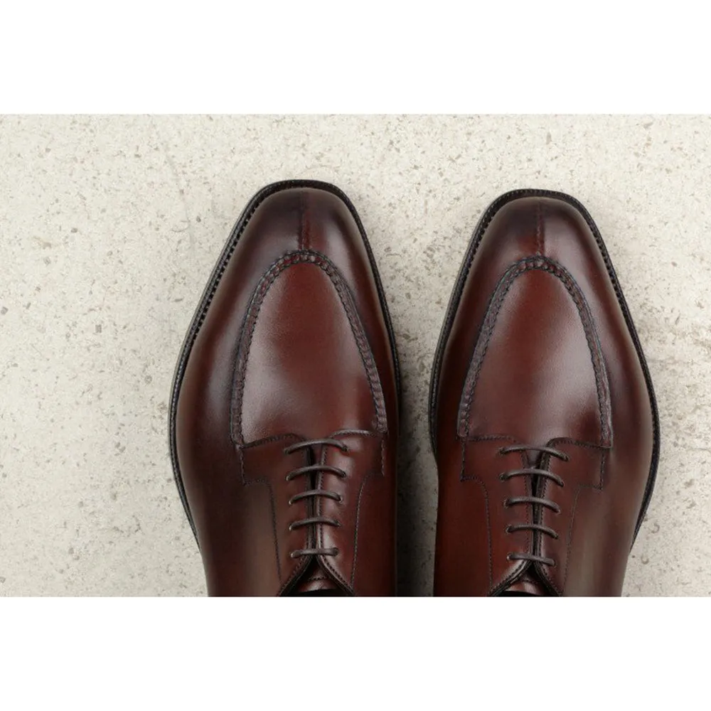 Height Increasing Brown Leather Hamlet Derby Shoes sold by Costoso Italiano product image thumbnail 3