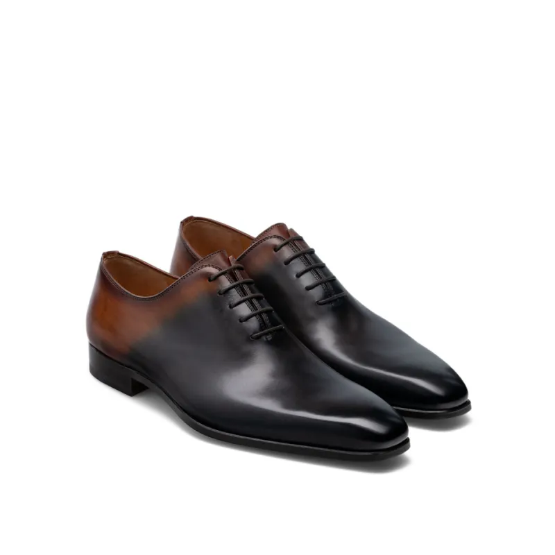 Black & Brown Leather Tasmania Oxfords : The Dapper Edit sold by Costoso Italiano