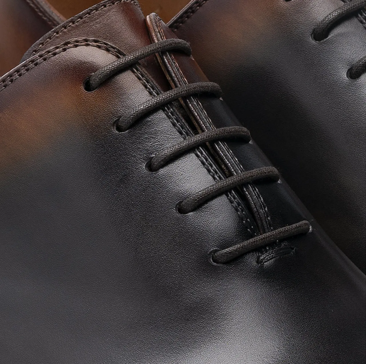 Black & Brown Leather Tasmania Oxfords : The Dapper Edit sold by Costoso Italiano product image thumbnail 3