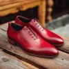 Red Leather Manuele Oxford Shoes sold by Costoso Italiano