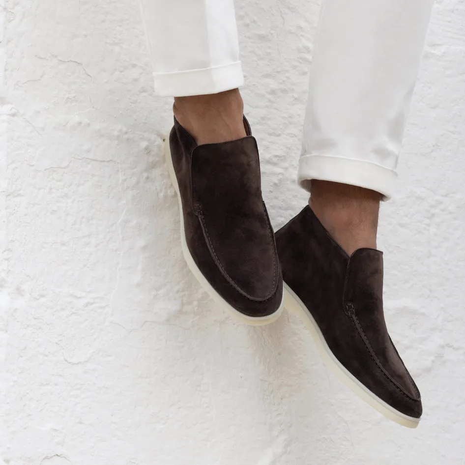 Brown Suede Athena City Half Boots - AW24 sold by Costoso Italiano product image thumbnail 3