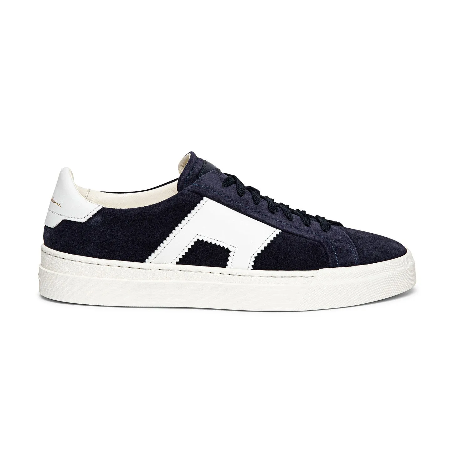 Navy Blue Suede Amelie Lace Up Sneakers - AW24 sold by Costoso Italiano product image thumbnail 2