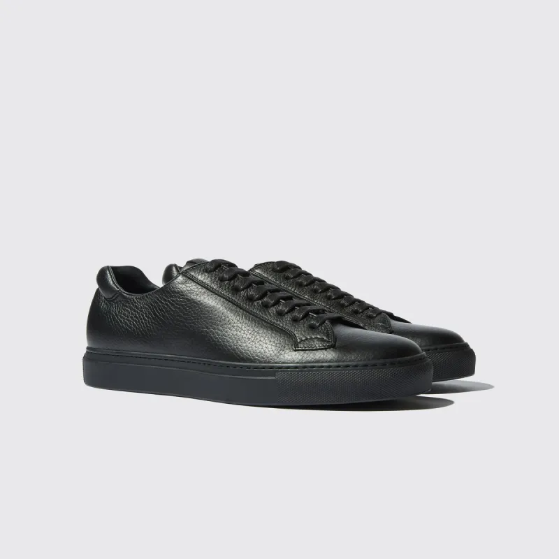 Black Leather Kendall Lace Up Sneakers - AW24 sold by Costoso Italiano