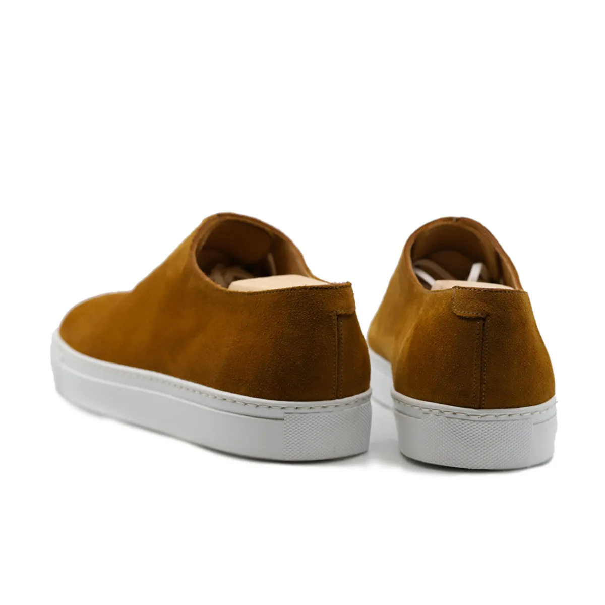 Tan Suede Ferrol Whole Cut Sneakers sold by Costoso Italiano product image thumbnail 3