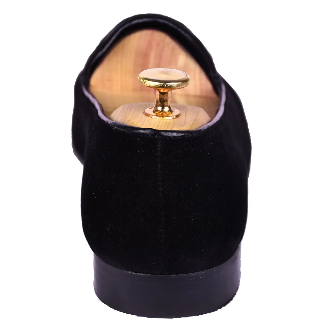 Height Increasing Black Velvet Ace of Spades Embroidered Loafers sold by Costoso Italiano product image thumbnail 3