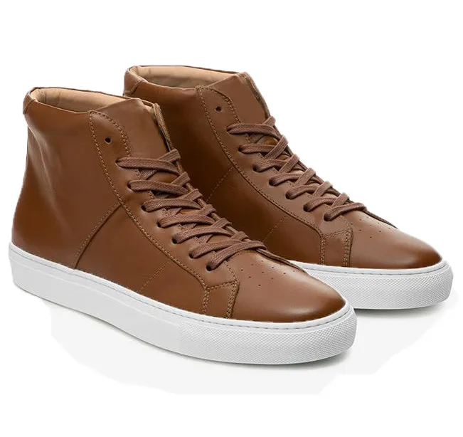 Height Increasing Tan Leather Coleman Sneaker Boots sold by Costoso Italiano