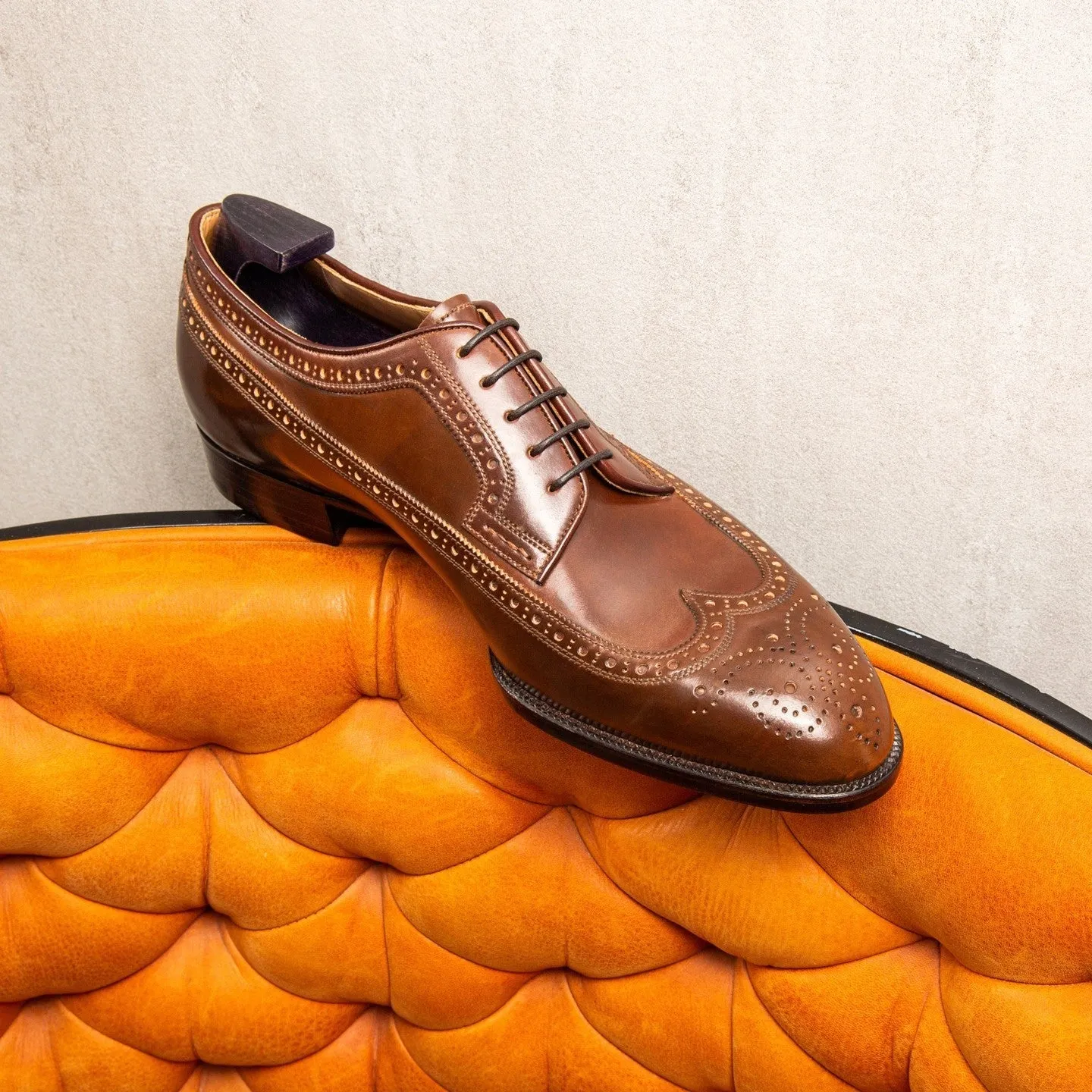 Tan Leather Church's Consul Oxford Shoes sold by Costoso Italiano product image thumbnail 3