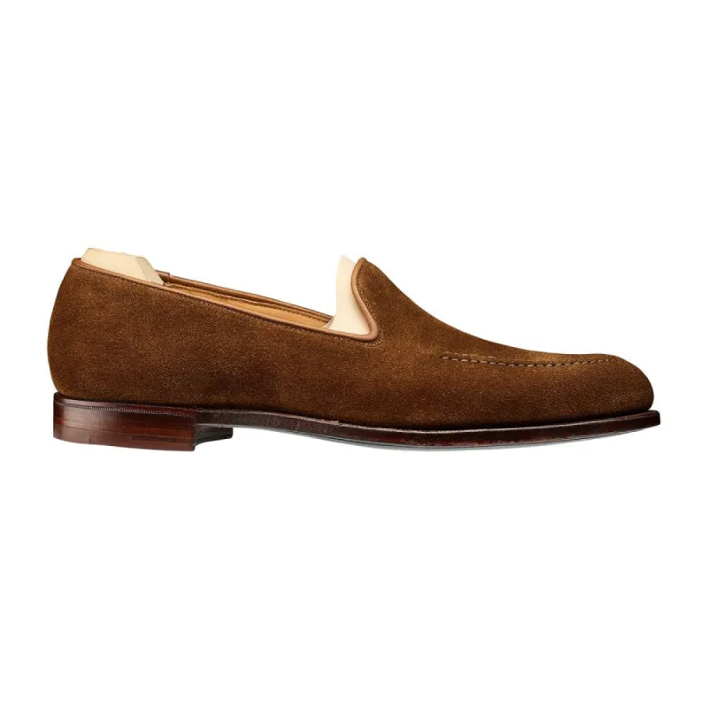 Height Increasing Tan Suede Helmstedt Loafers sold by Costoso Italiano
