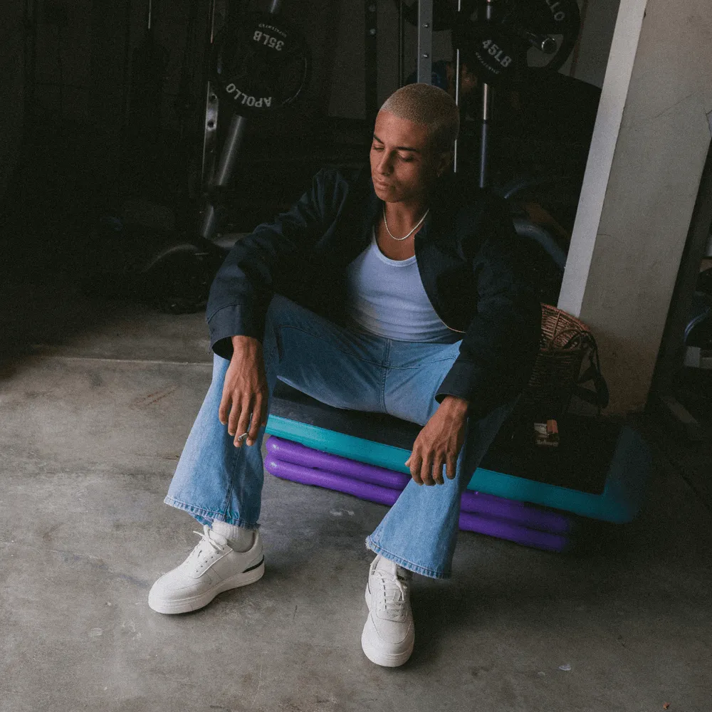 White Leather Intimo With White Sole Sneakers sold by Costoso Italiano product image thumbnail 3