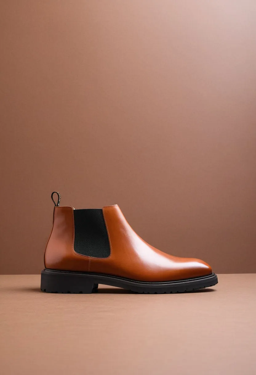 Tan Leather Grayson Chelsea Boot sold by Costoso Italiano product image thumbnail 2