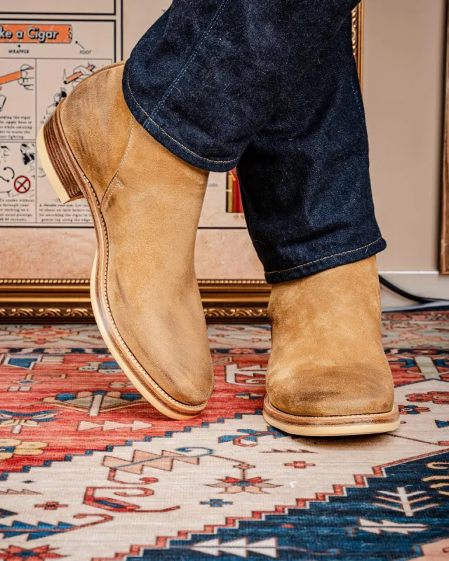 Tan Nubuck Leather Soraya Jodhpur Boots sold by Costoso Italiano