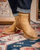 Tan Nubuck Leather Soraya Jodhpur Boots sold by Costoso Italiano