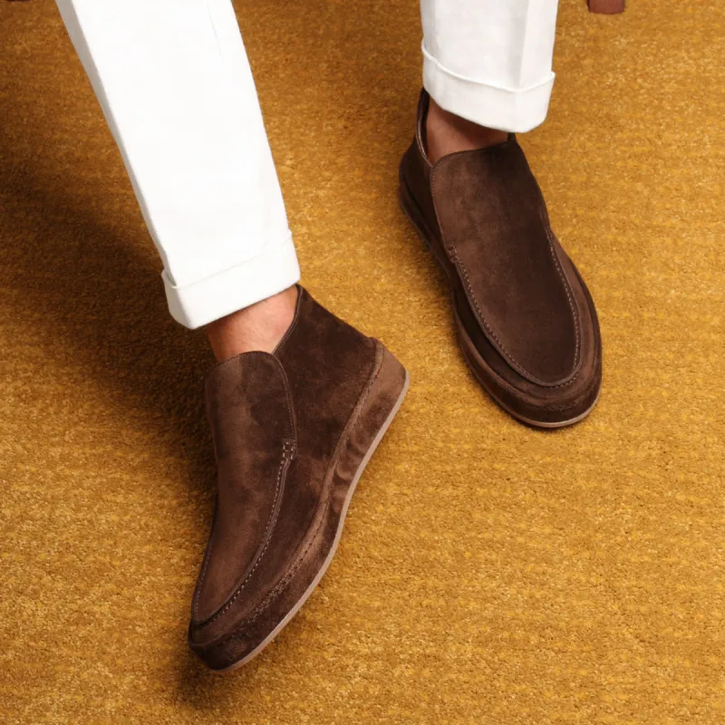 Brown Suede Artemis City Half Boots - AW24 sold by Costoso Italiano