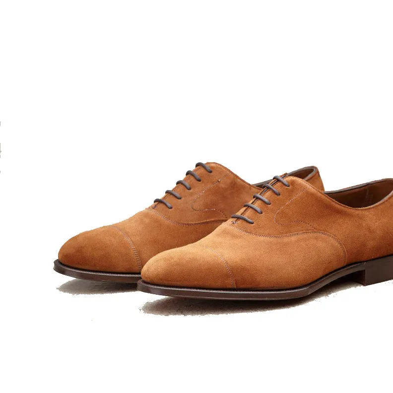 Height Increasing Tan Suede Ruxley Oxfords sold by Costoso Italiano product image thumbnail 3