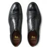 Height Increasing Black Braided Leather Morice Brogue Oxfords sold by Costoso Italiano