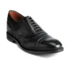 Height Increasing Black Braided Leather Morice Brogue Oxfords sold by Costoso Italiano