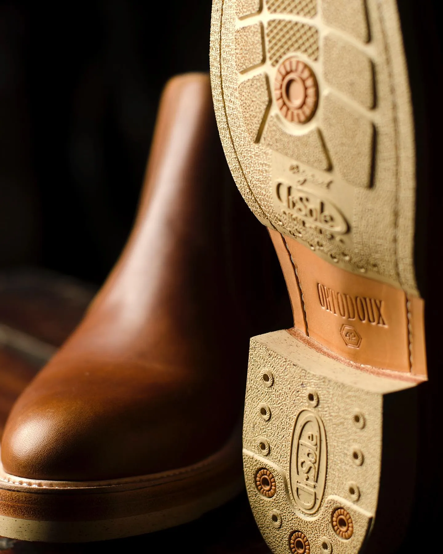 Tan Suede Leather Ferneto Chunky Chelsea Boots sold by Costoso Italiano product image thumbnail 2