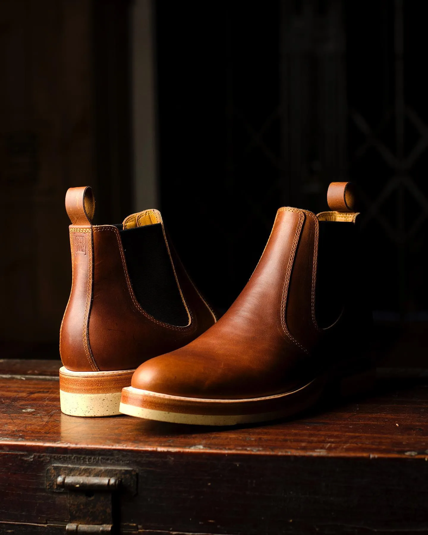 Tan Suede Leather Ferneto Chunky Chelsea Boots sold by Costoso Italiano product image thumbnail 3