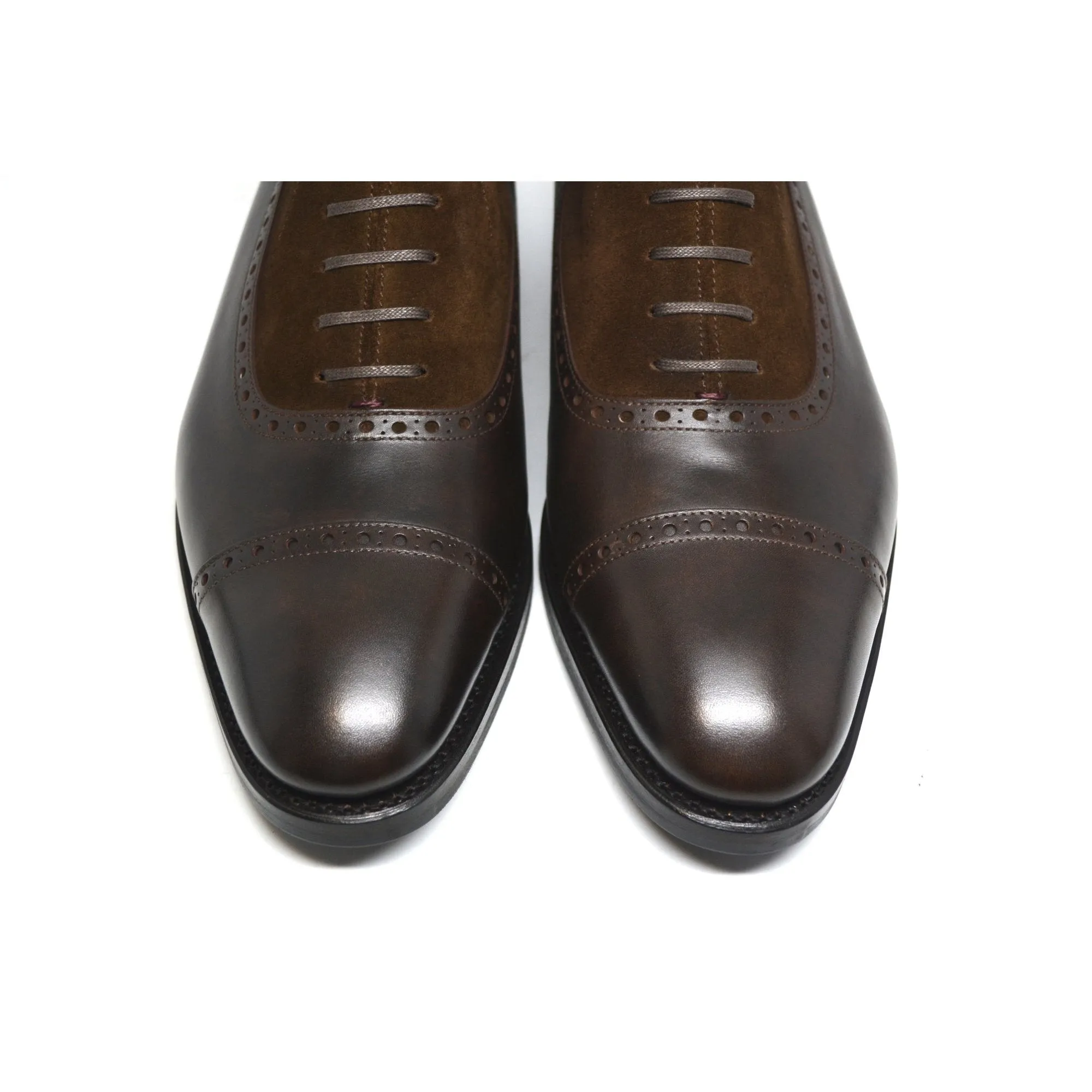 Flat Feet Shoes - Brown Leather & Suede Clifton Lace Up Boots with Arch Support sold by Costoso Italiano product image thumbnail 4