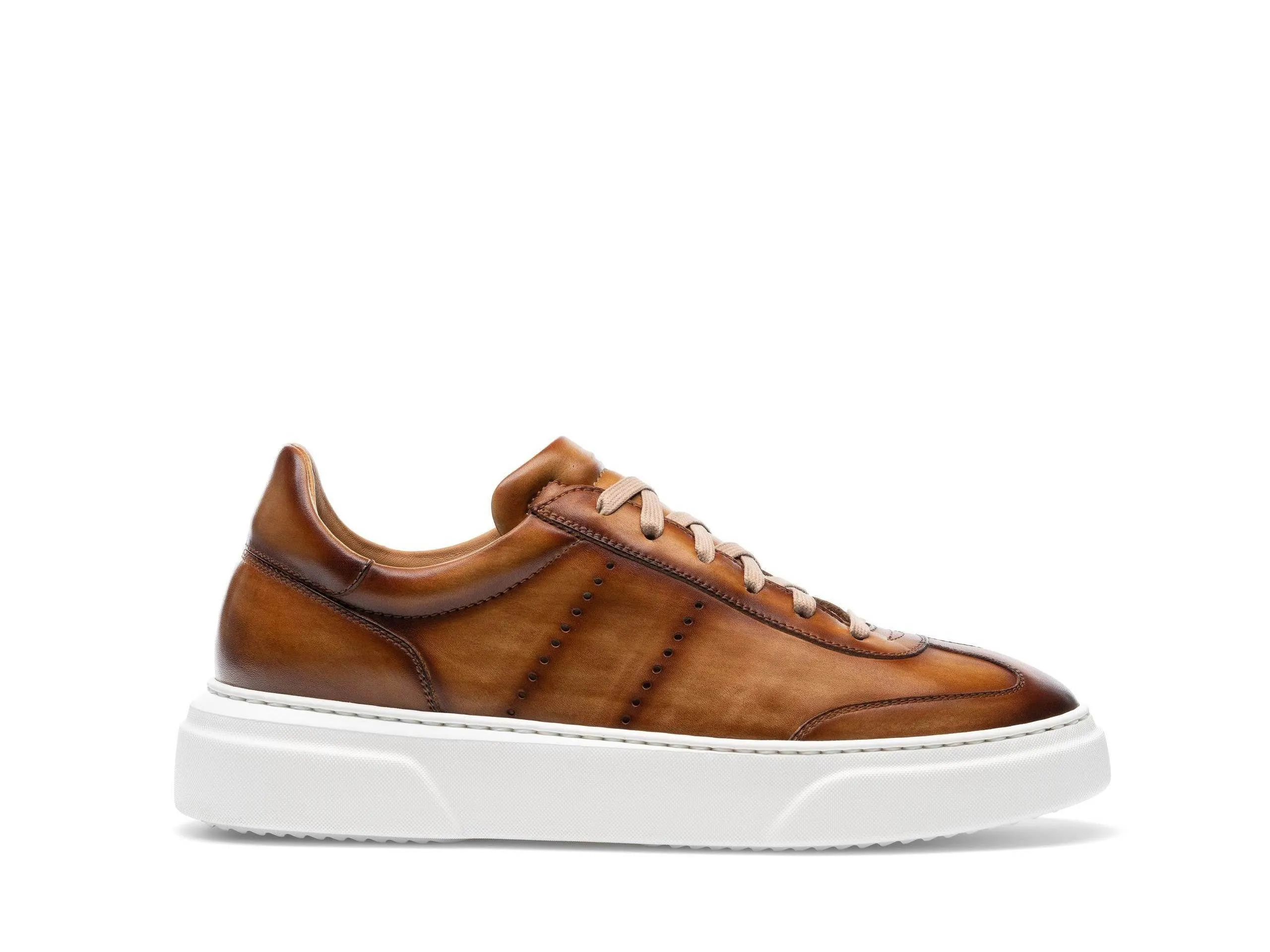 Tan Leather Navua Lace Up Sneakers sold by Costoso Italiano product image thumbnail 2