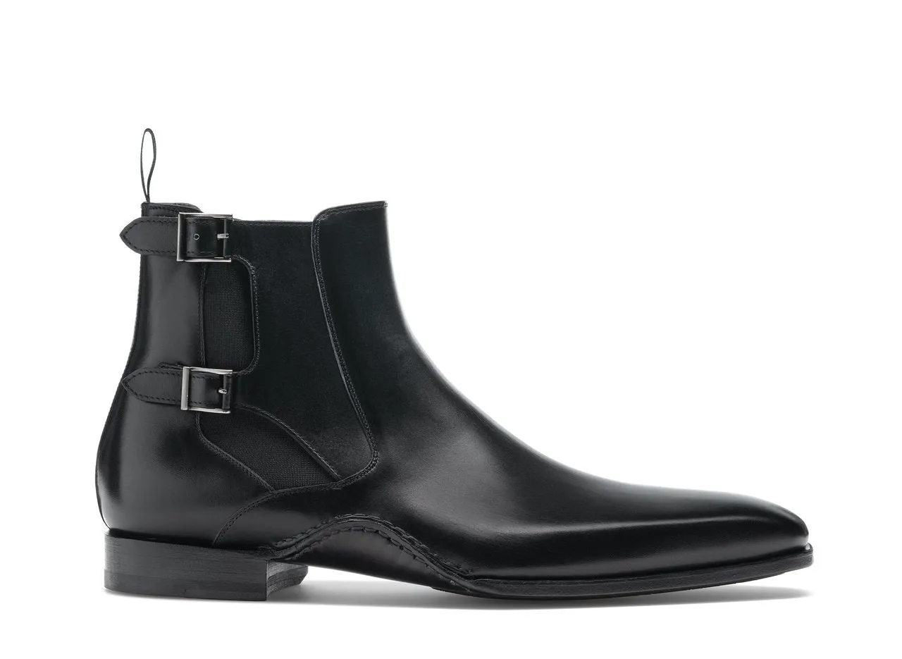 Flat Feet Shoes - Black Leather Dubbow Chelsea Boots with Arch Support sold by Costoso Italiano product image thumbnail 2