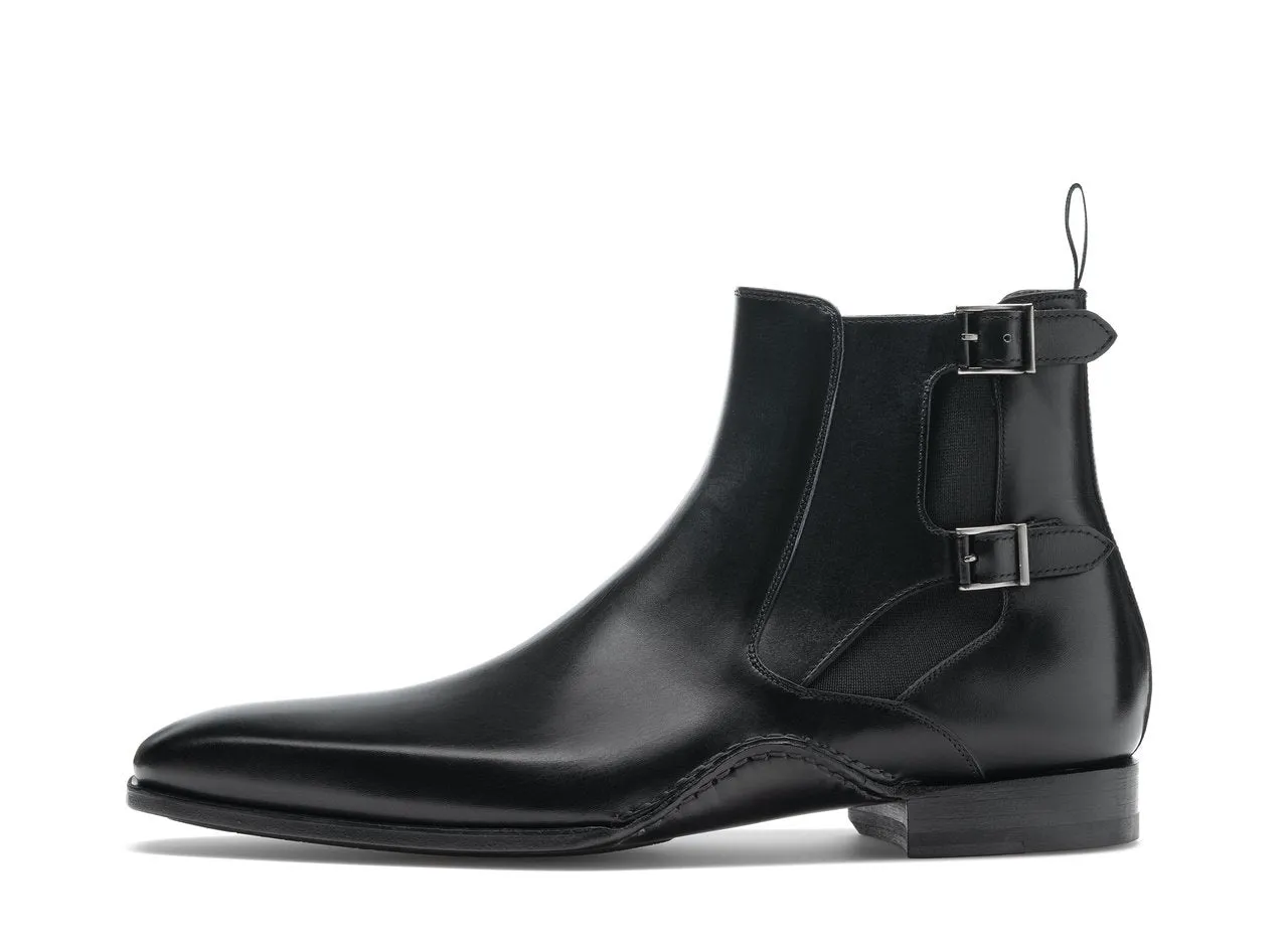 Flat Feet Shoes - Black Leather Dubbow Chelsea Boots with Arch Support sold by Costoso Italiano product image thumbnail 4