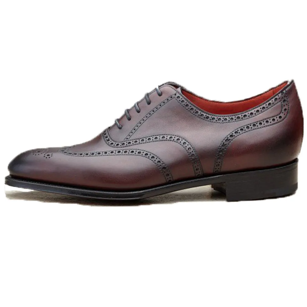 Height Increasing Mahogany Brown Leather Gedling Brogue Oxfords sold by Costoso Italiano product image thumbnail 2
