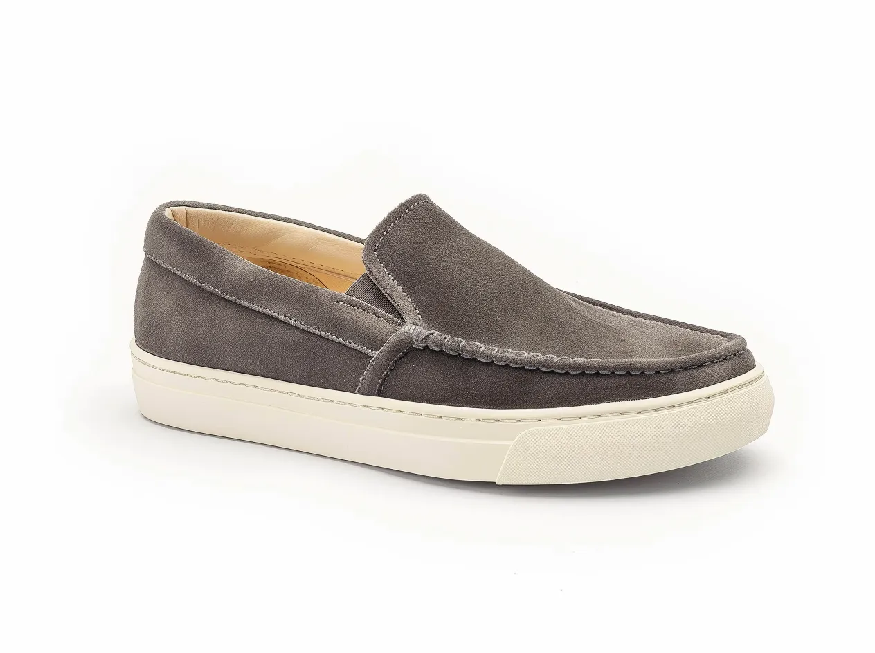 Grey Suede Sperry Loafers - Summer 2024 Collection sold by Costoso Italiano