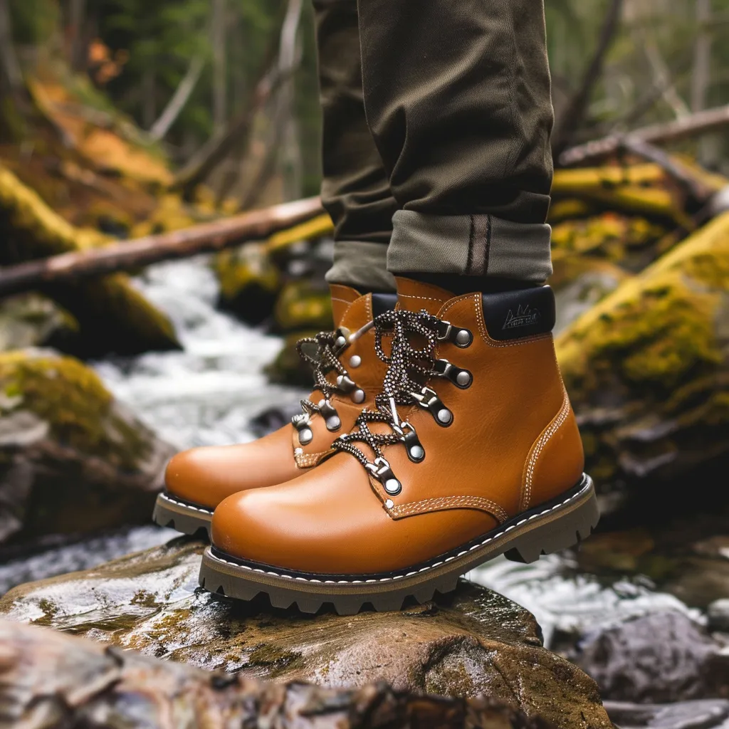 Tan Leather Wilder Warriors Hiking Boot - SUMMER 2024 COLLECTION sold by Costoso Italiano