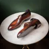 Tan Leather Algarve Single Monk Straps - AW24 sold by Costoso Italiano