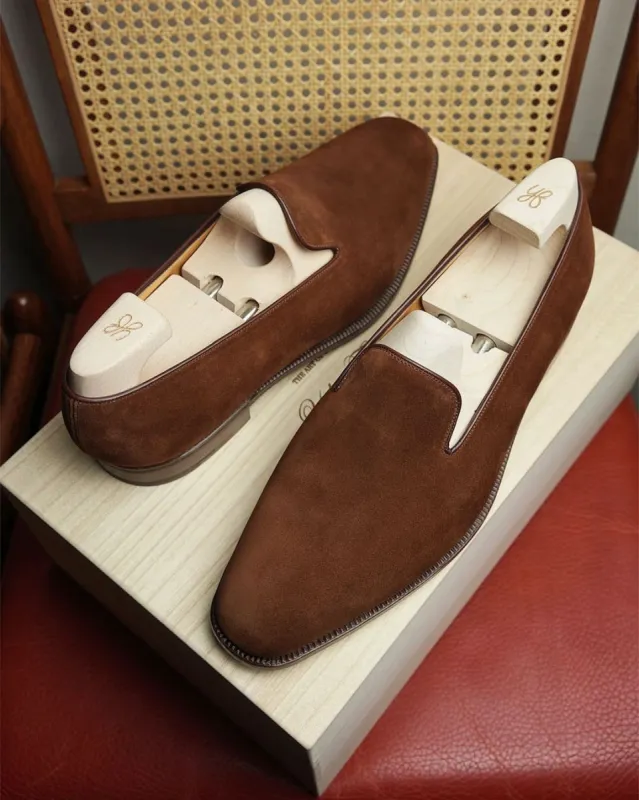 Brown Leather Rhiannon Loafers - Formal Shoes sold by Costoso Italiano