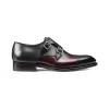 Height Increasing Black and Brown Leather Castle Monk Straps sold by Costoso Italiano