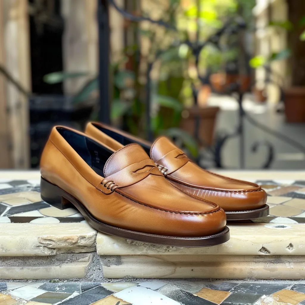 Tan Leather Venetian Caramel Comfort Loafers Shoe - Summer 2024 Collection sold by Costoso Italiano