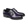 Height Increasing Purple Leather Castle Monk Straps sold by Costoso Italiano