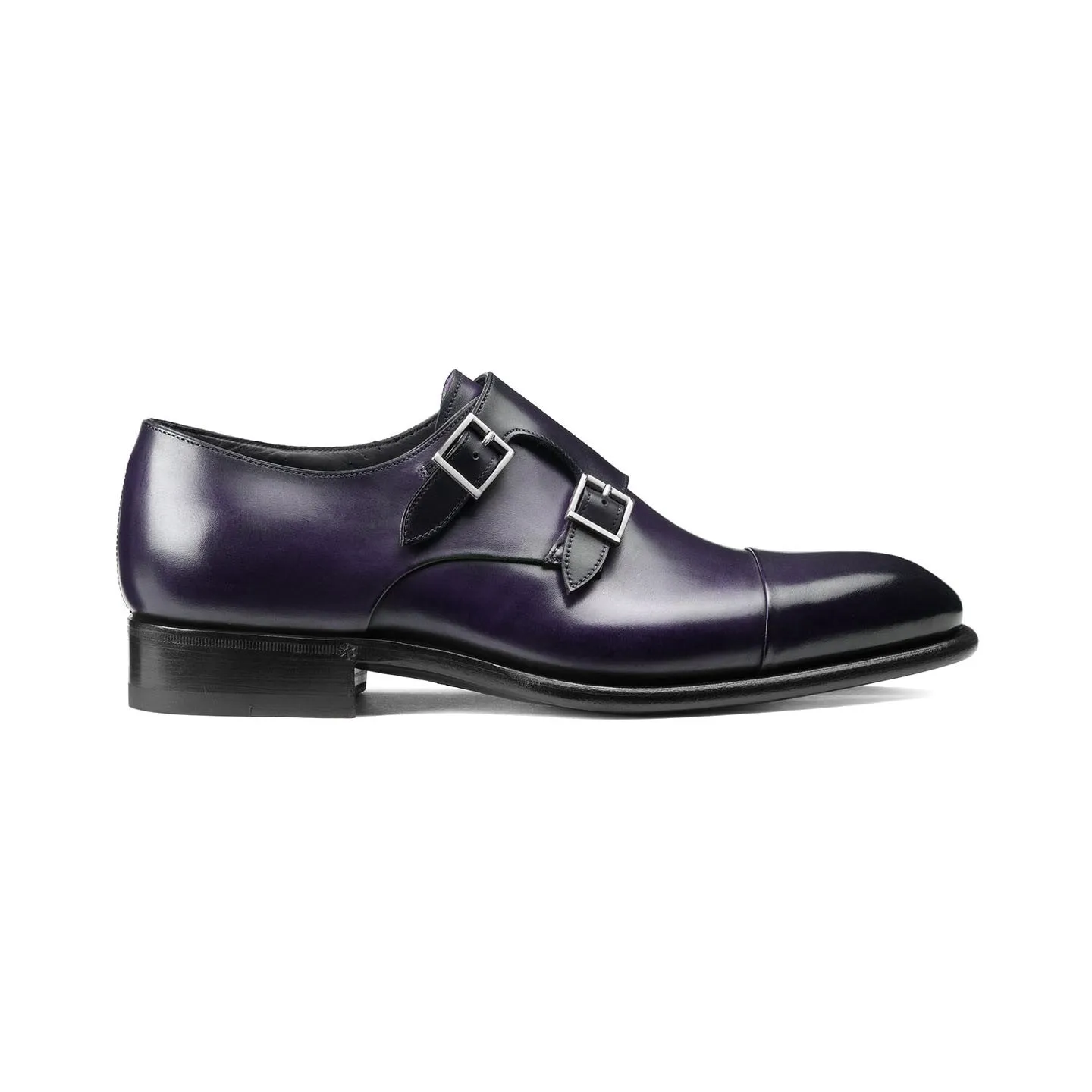 Height Increasing Purple Leather Castle Monk Straps sold by Costoso Italiano product image thumbnail 2