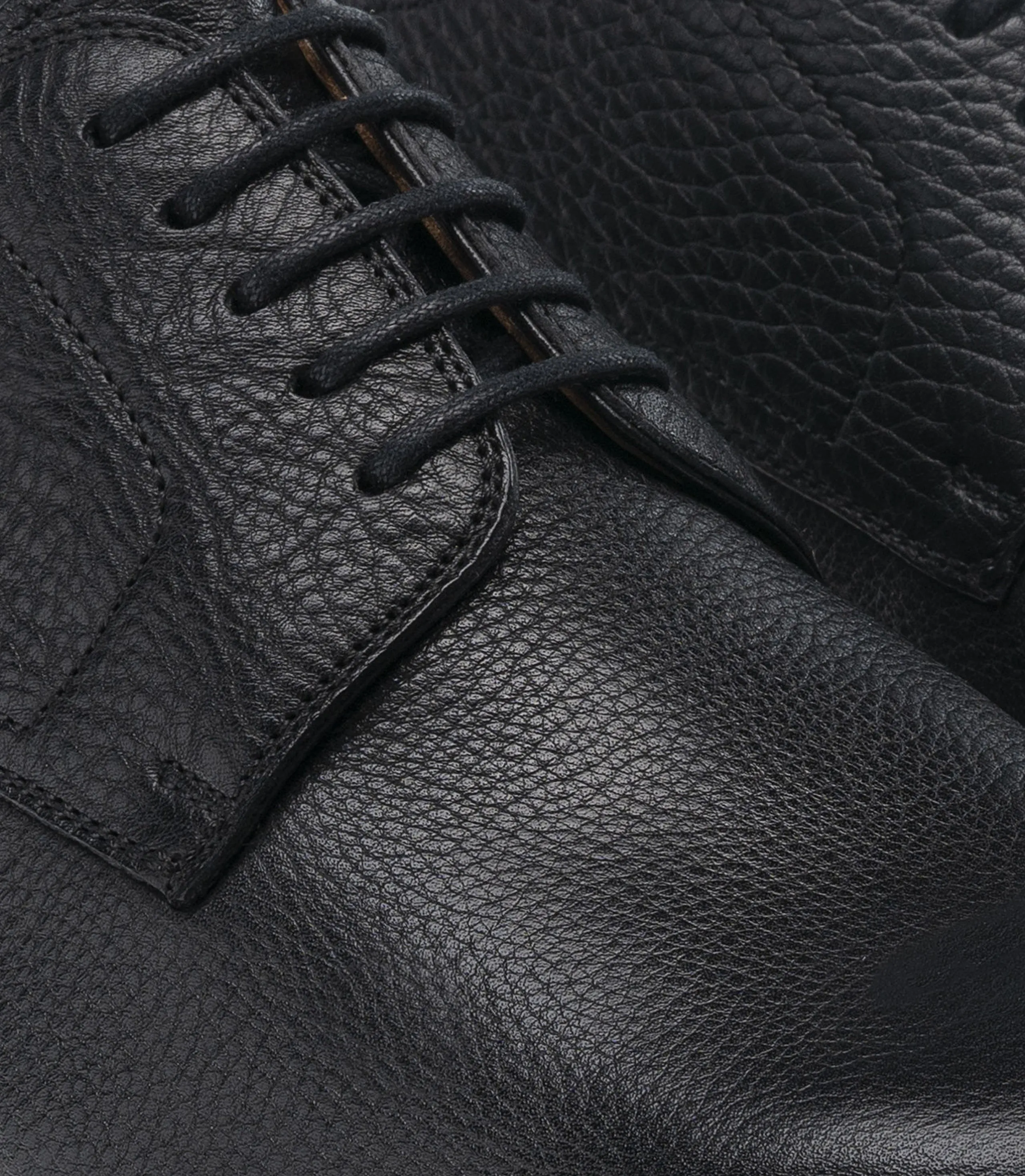 Height Increasing Black Leather Congleton Chunky Derby Shoes sold by Costoso Italiano product image thumbnail 3