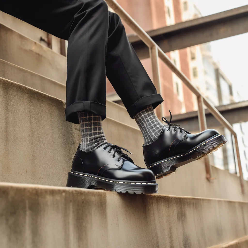 Black Leather Thalia Lace Up Chunky Derby Shoes - SS23 sold by Costoso Italiano