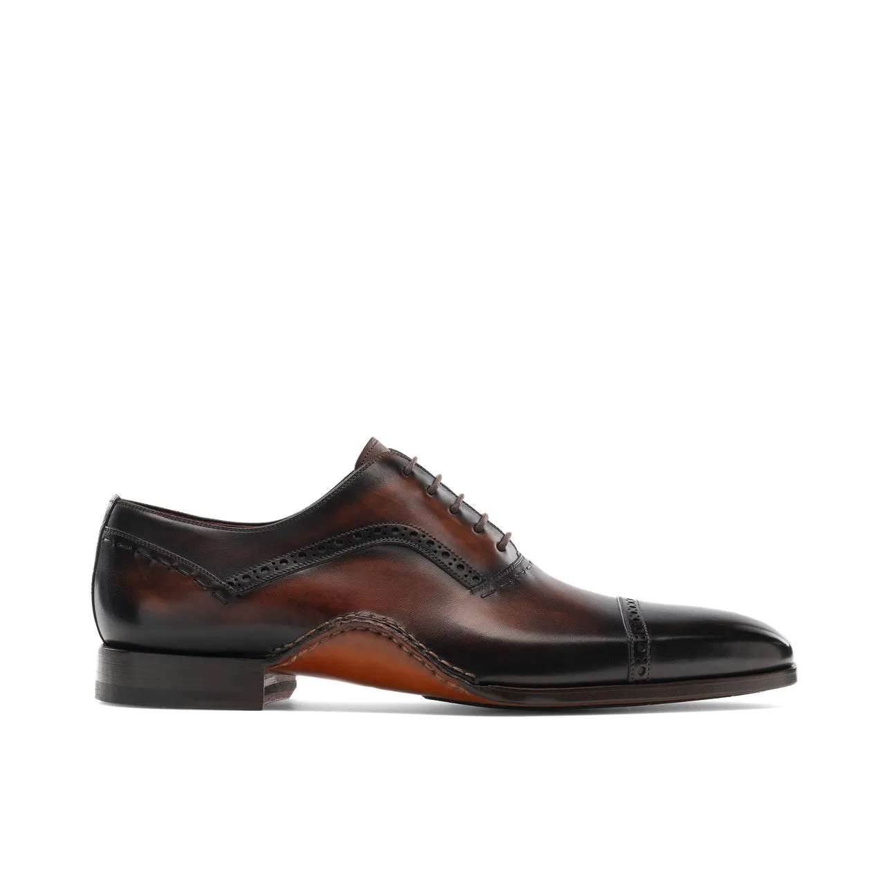 Height Increasing Brown Leather Bega Oxfords Shoes sold by Costoso Italiano product image thumbnail 2