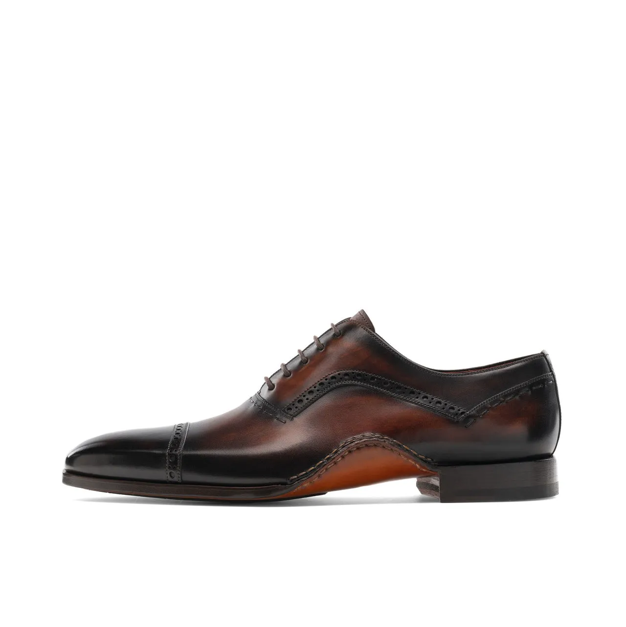 Height Increasing Brown Leather Bega Oxfords Shoes sold by Costoso Italiano product image thumbnail 3