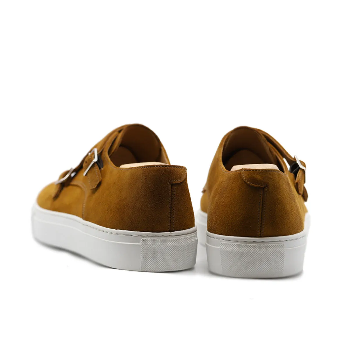 Tan Suede Ferrol Monk Strap Sneakers sold by Costoso Italiano product image thumbnail 3