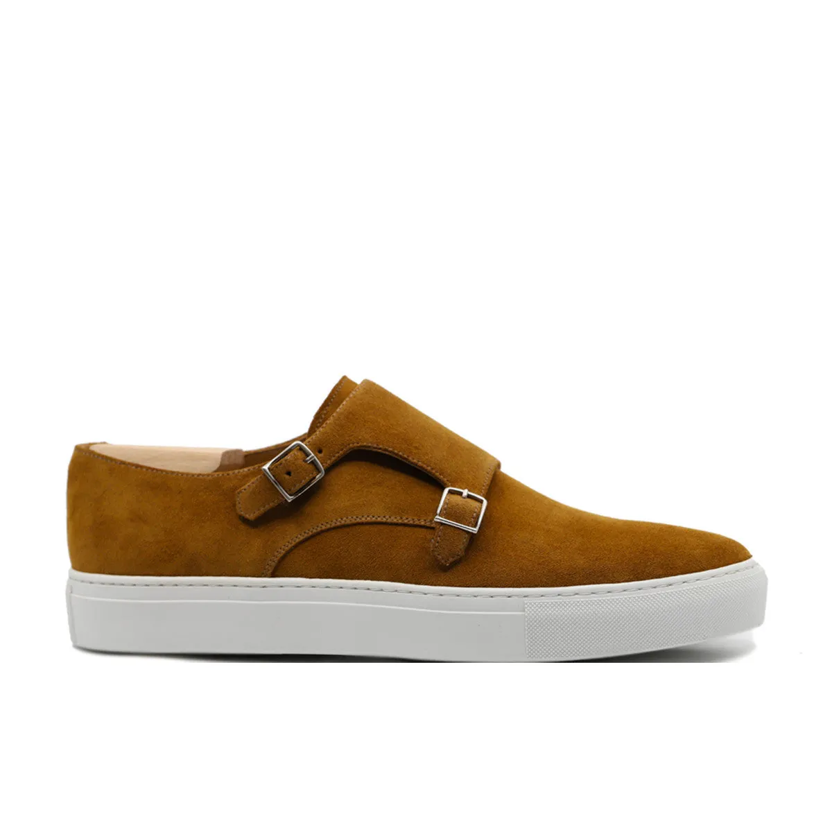 Tan Suede Ferrol Monk Strap Sneakers sold by Costoso Italiano product image thumbnail 2