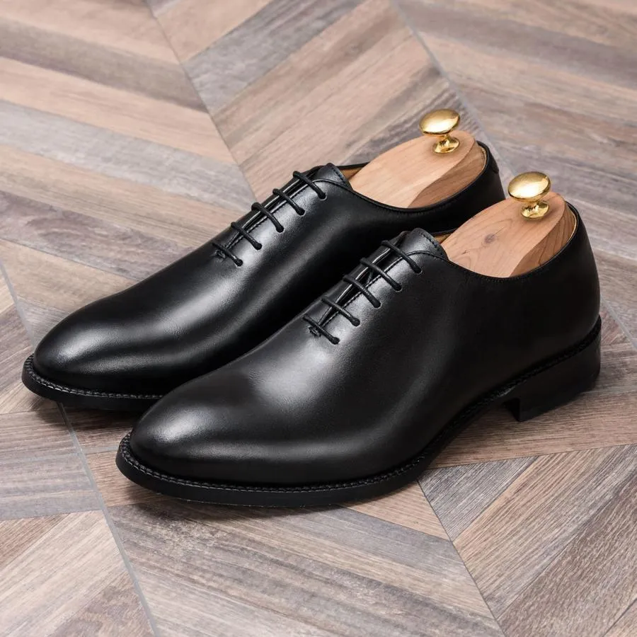 Flat Feet Shoes - Black Leather Drayton One Cut Oxfords with Arch Support sold by Costoso Italiano product image thumbnail 5