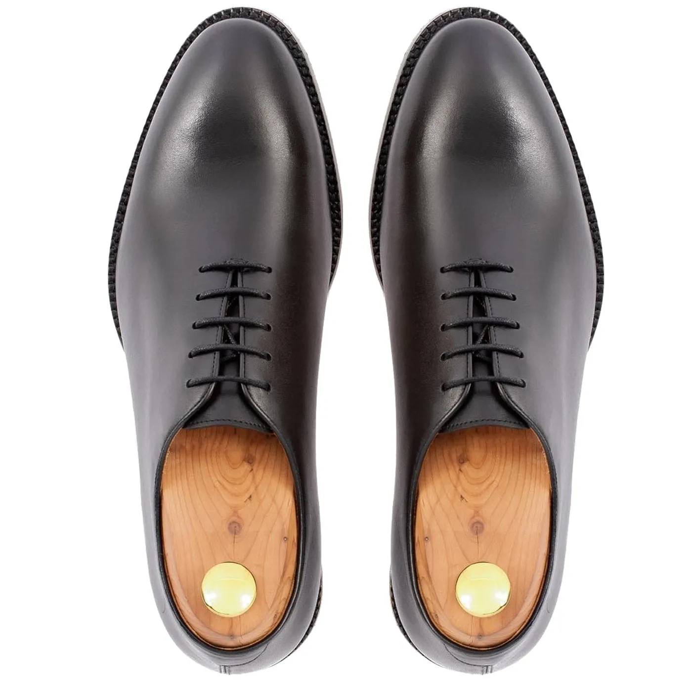 Flat Feet Shoes - Black Leather Drayton One Cut Oxfords with Arch Support sold by Costoso Italiano product image thumbnail 2