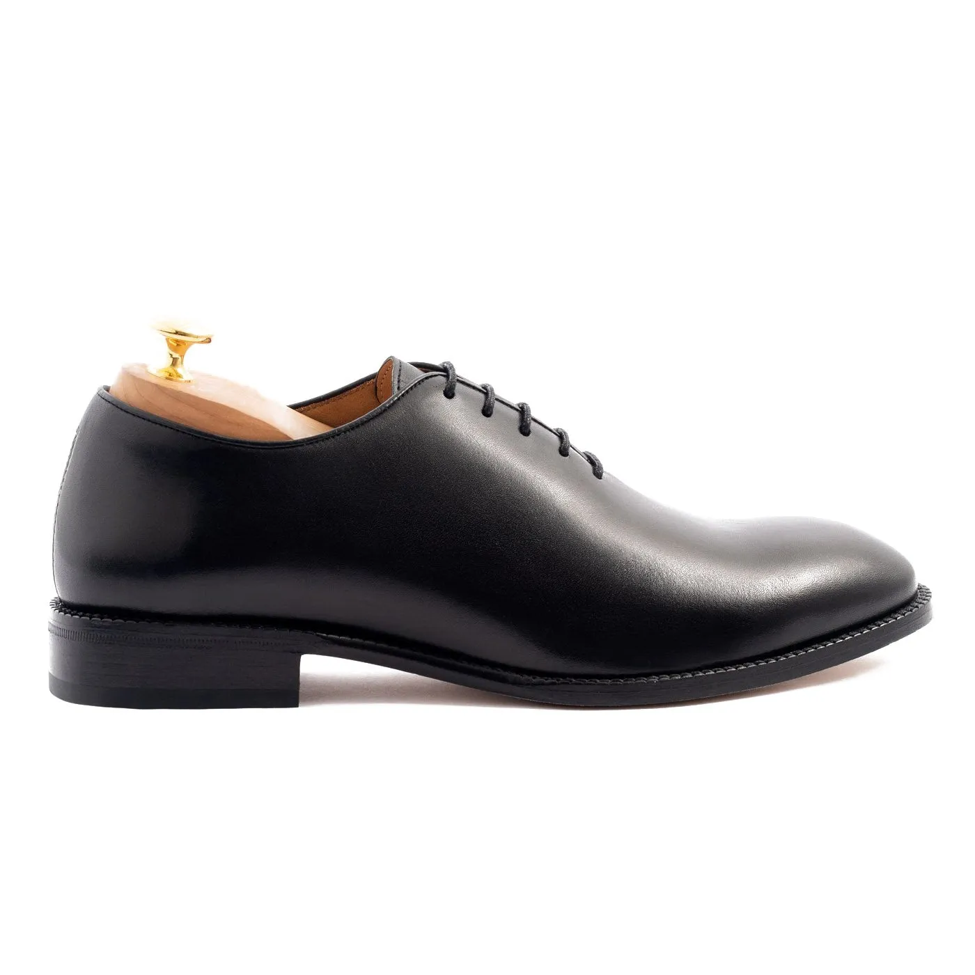 Flat Feet Shoes - Black Leather Drayton One Cut Oxfords with Arch Support sold by Costoso Italiano product image thumbnail 3
