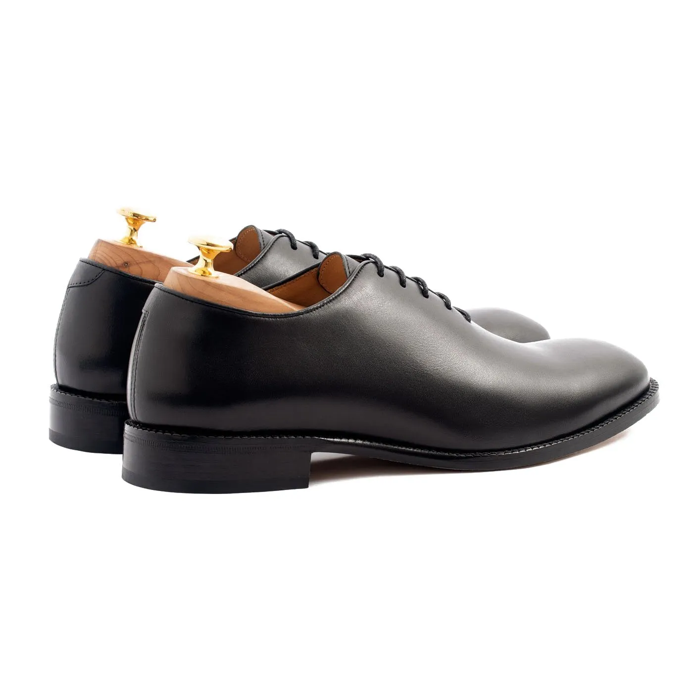 Flat Feet Shoes - Black Leather Drayton One Cut Oxfords with Arch Support sold by Costoso Italiano product image thumbnail 4