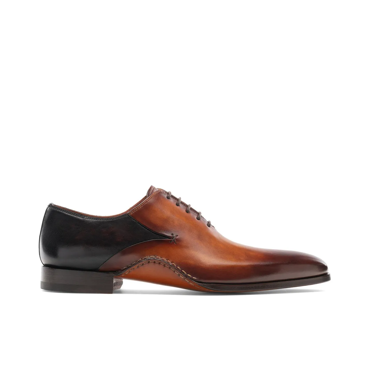 Height Increasing Black & Tan Leather Bowral Oxfords Shoes sold by Costoso Italiano product image thumbnail 2