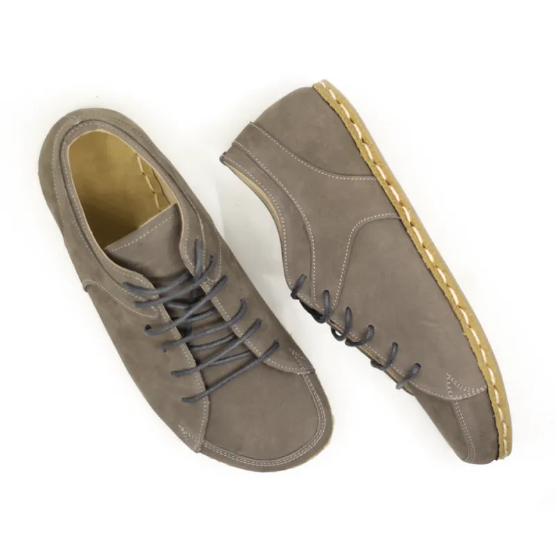 Grey Leather Dedalo Barefoot Sneaker sold by Costoso Italiano