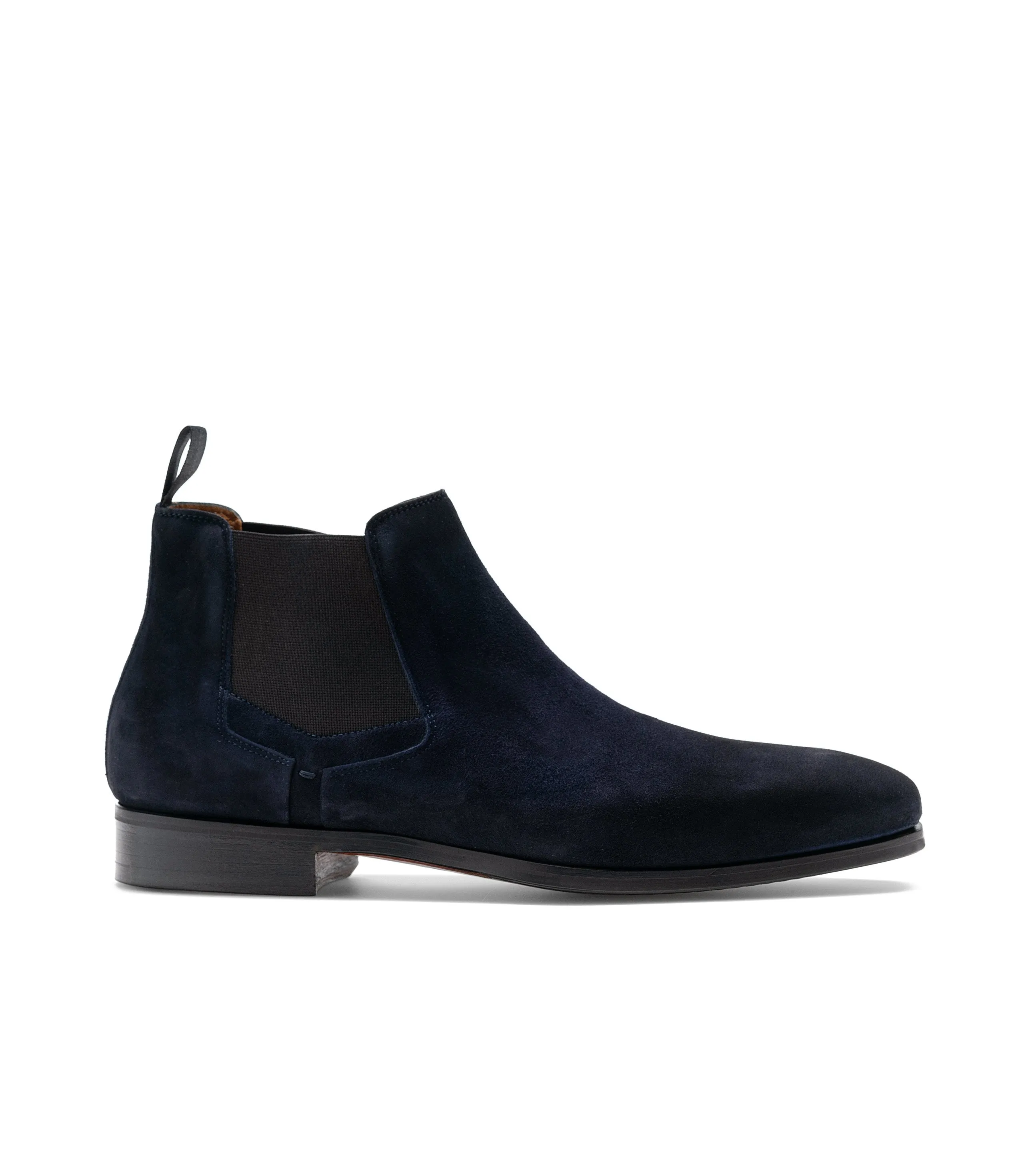 Flat Feet Shoes - Navy Blue Suede Nantes Chelsea Boots with Arch Support sold by Costoso Italiano product image thumbnail 2